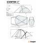 Snugpak "SCORPION 3" Lightweight, 3 Man Expedition & Base Camp Tent